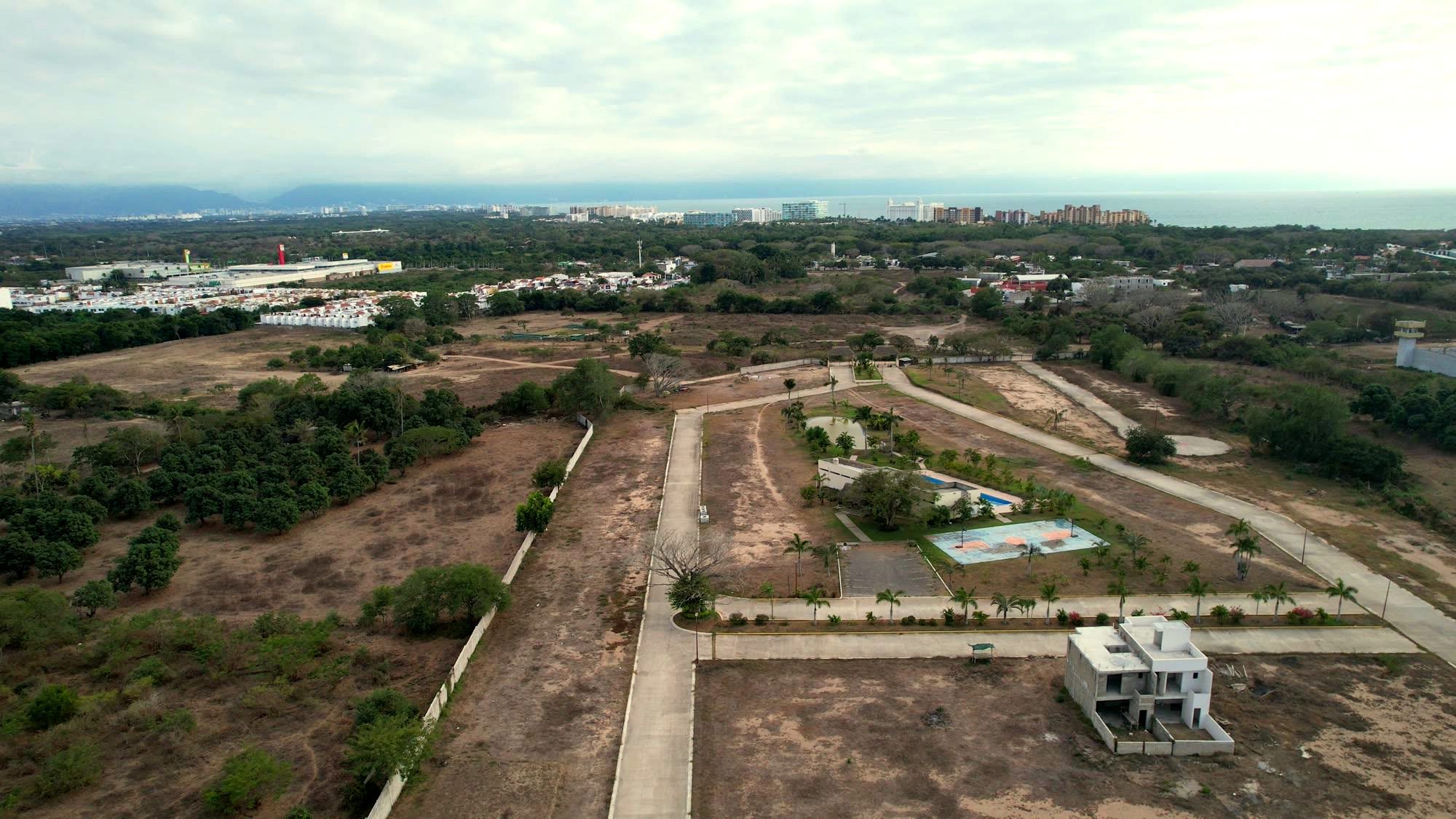 Vista aérea con Bahía de Banderas